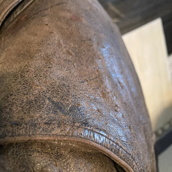 Hard to Find Vintage Harley Davidson Women's Distressed Leather Racing Jacket - Picture 6 of 11